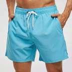 Korta badshorts för herr med kontrasterande midjeband-Swimwear for men-Fjallbarn