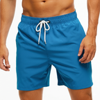Korta badshorts för herr med kontrasterande midjeband-Swimwear for men-Fjallbarn