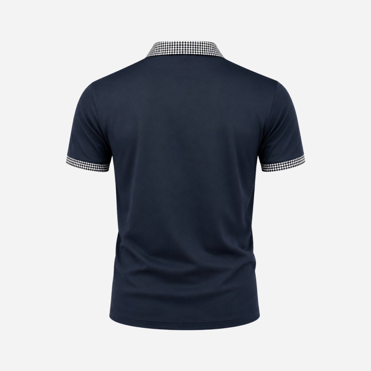Kortärmad pikétröja för herr med mönstrade detaljer-Shirts for men-Fjallbarn