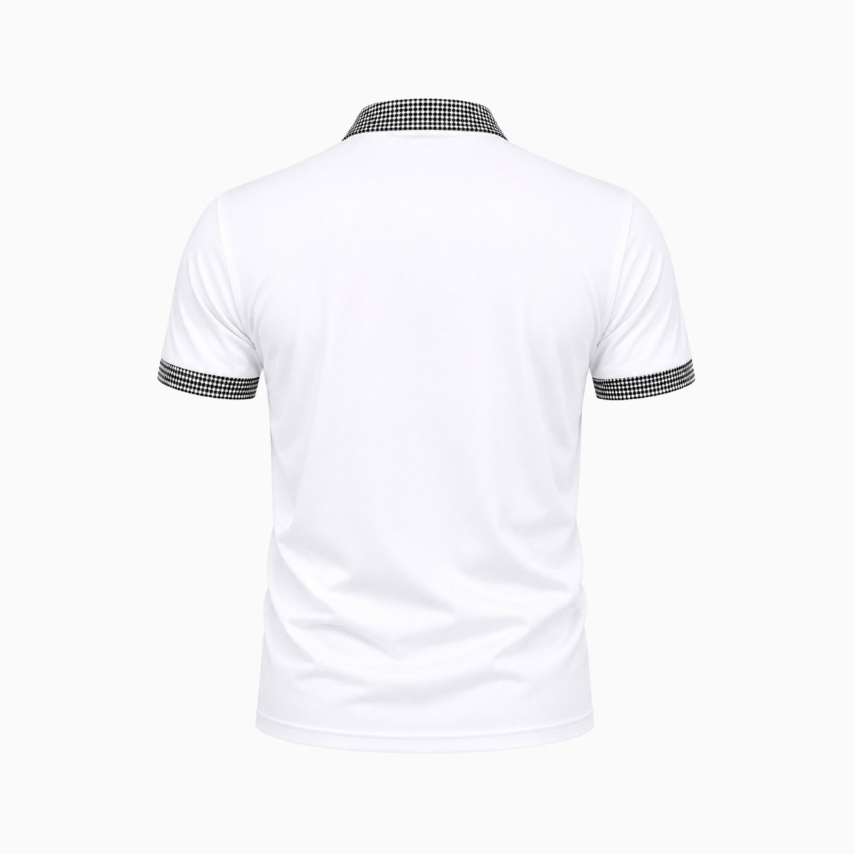 Kortärmad pikétröja för herr med mönstrade detaljer-Shirts for men-Fjallbarn
