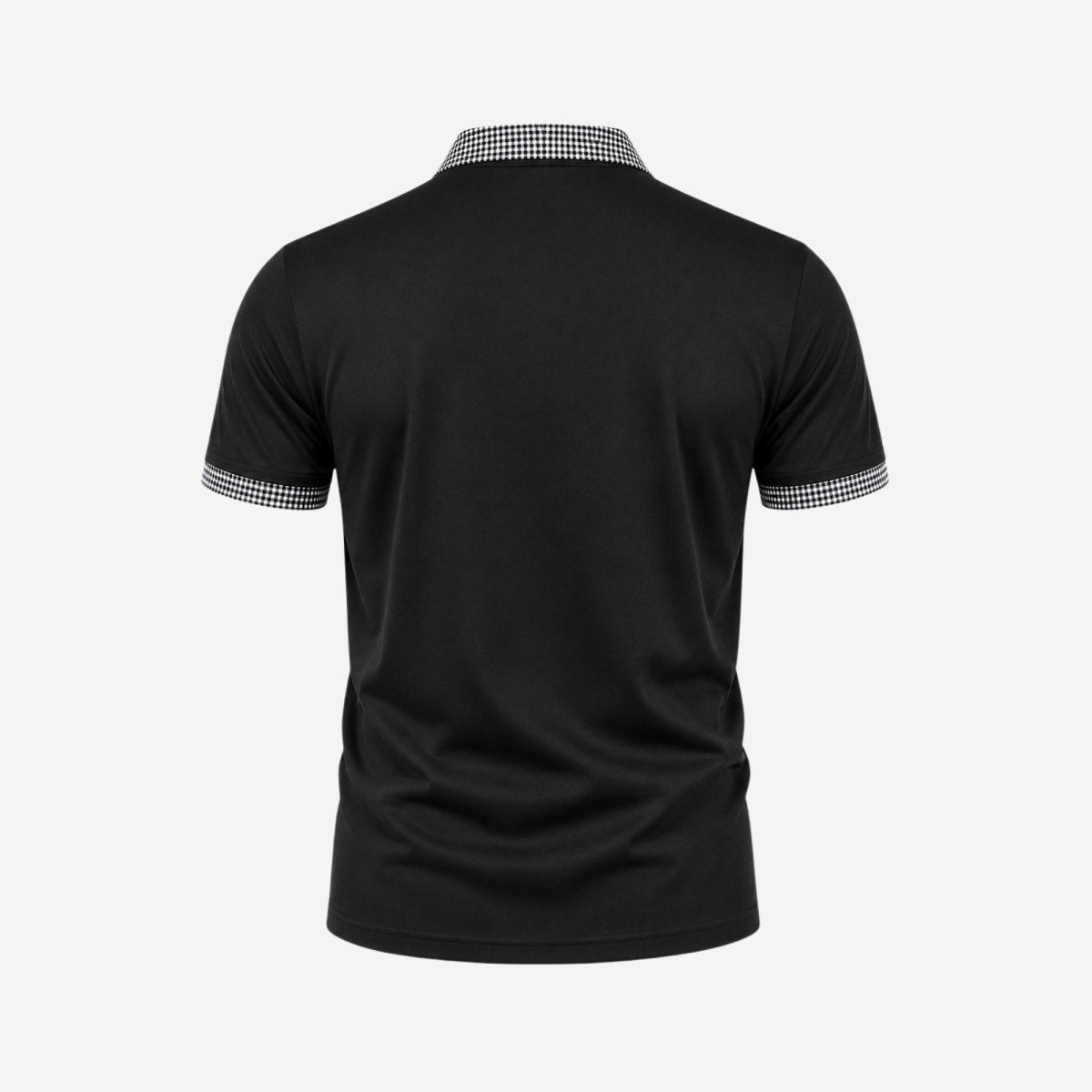 Kortärmad pikétröja för herr med mönstrade detaljer-Shirts for men-Fjallbarn