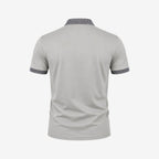 Kortärmad pikétröja för herr med mönstrade detaljer-Shirts for men-Fjallbarn