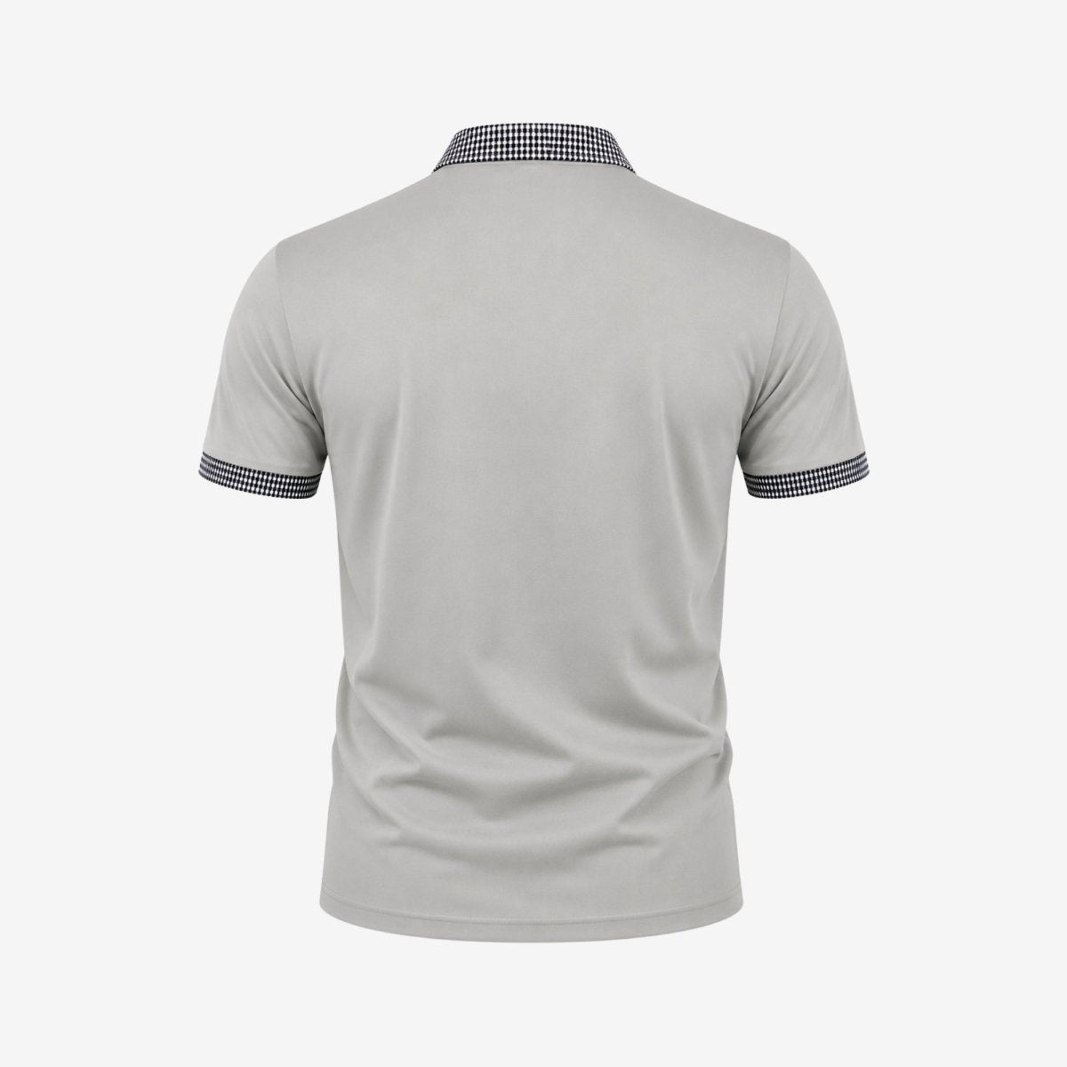 Kortärmad pikétröja för herr med mönstrade detaljer-Shirts for men-Fjallbarn