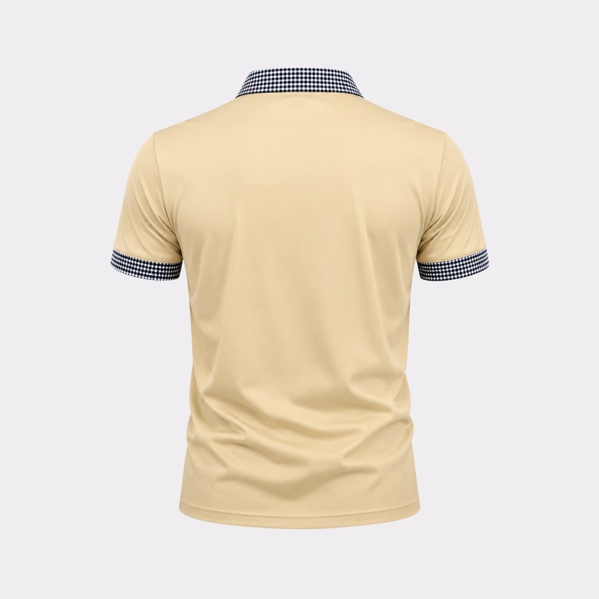 Kortärmad pikétröja för herr med mönstrade detaljer-Shirts for men-Fjallbarn