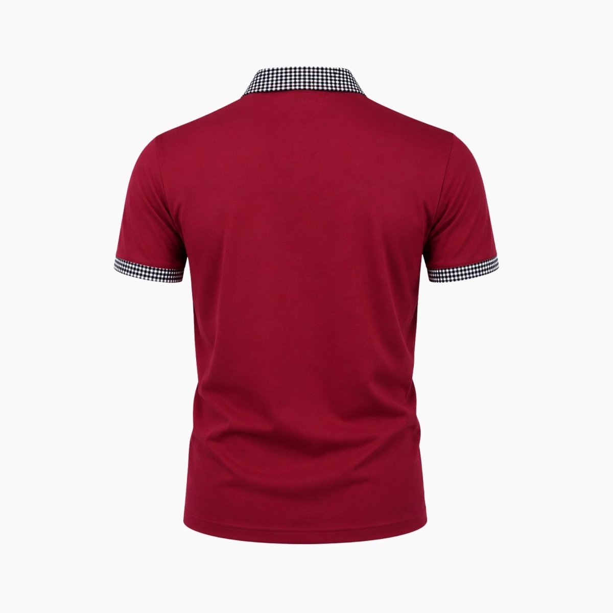 Kortärmad pikétröja för herr med mönstrade detaljer-Shirts for men-Fjallbarn
