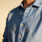 Kortärmad skjorta med knappar för herrar-Shirts for men-Fjallbarn