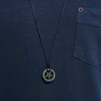 Kortärmad t-shirt med V-ringning och ficka för herr-T-Shirts & Polos for men-Fjallbarn