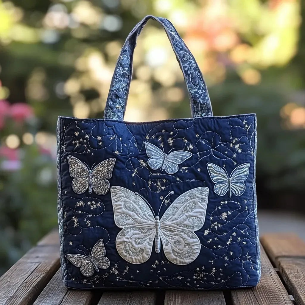 Kviltad tygväska för dam med pianomotiv-Accessories for Women-Fjallbarn