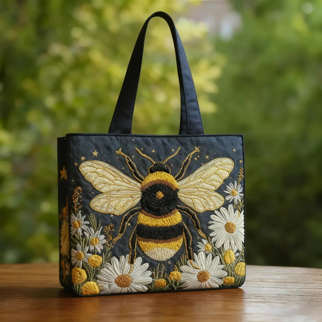 Kviltad tygväska för dam med pianomotiv-Accessories for Women-Fjallbarn