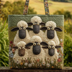 Kviltad tygväska för dam med pianomotiv-Accessories for Women-Fjallbarn