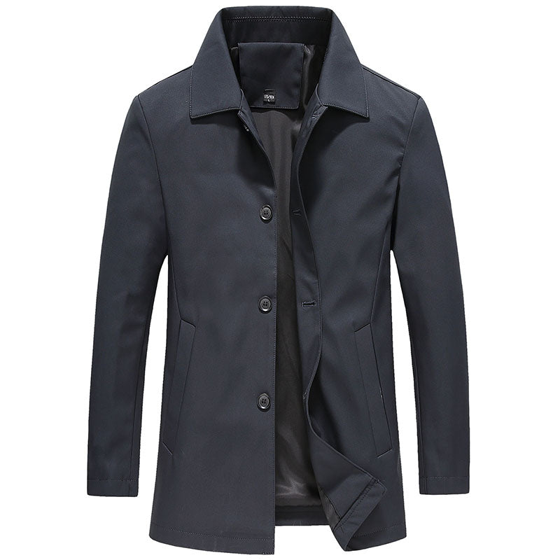 Lång jacka med knappar för herrar-Jackets for men-Fjallbarn