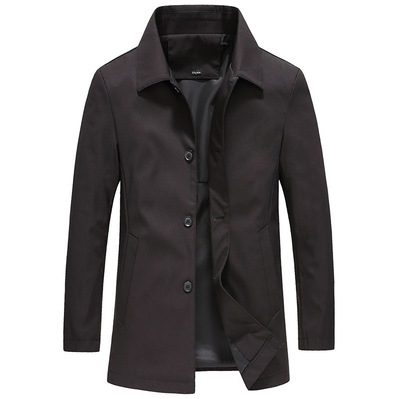 Lång jacka med knappar för herrar-Jackets for men-Fjallbarn