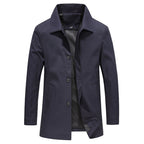 Lång jacka med knappar för herrar-Jackets for men-Fjallbarn