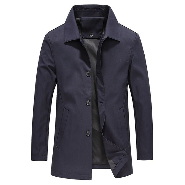 Lång jacka med knappar för herrar-Jackets for men-Fjallbarn