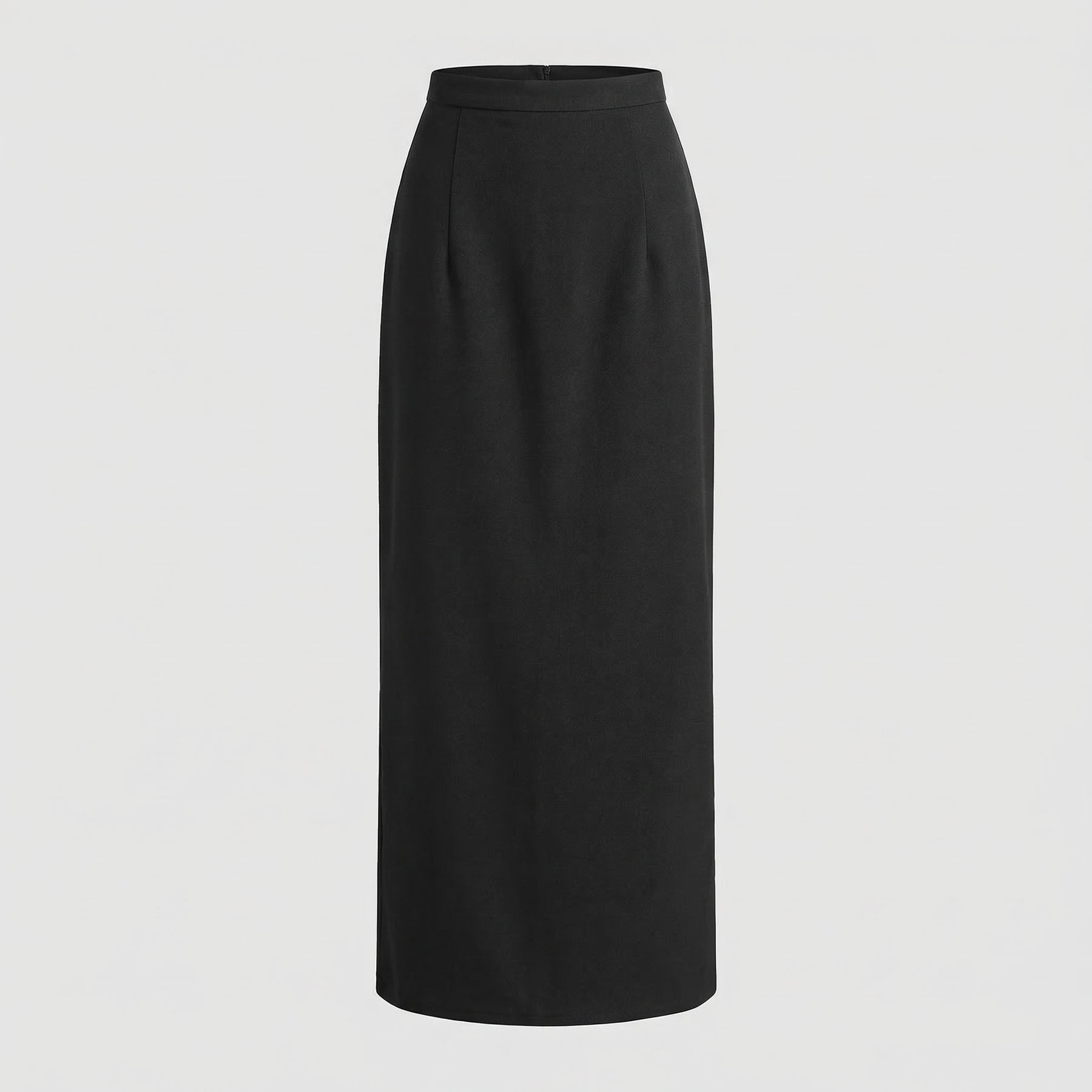 Lång kjol för dam med hög midja och rak form-Skirt for women-Fjallbarn