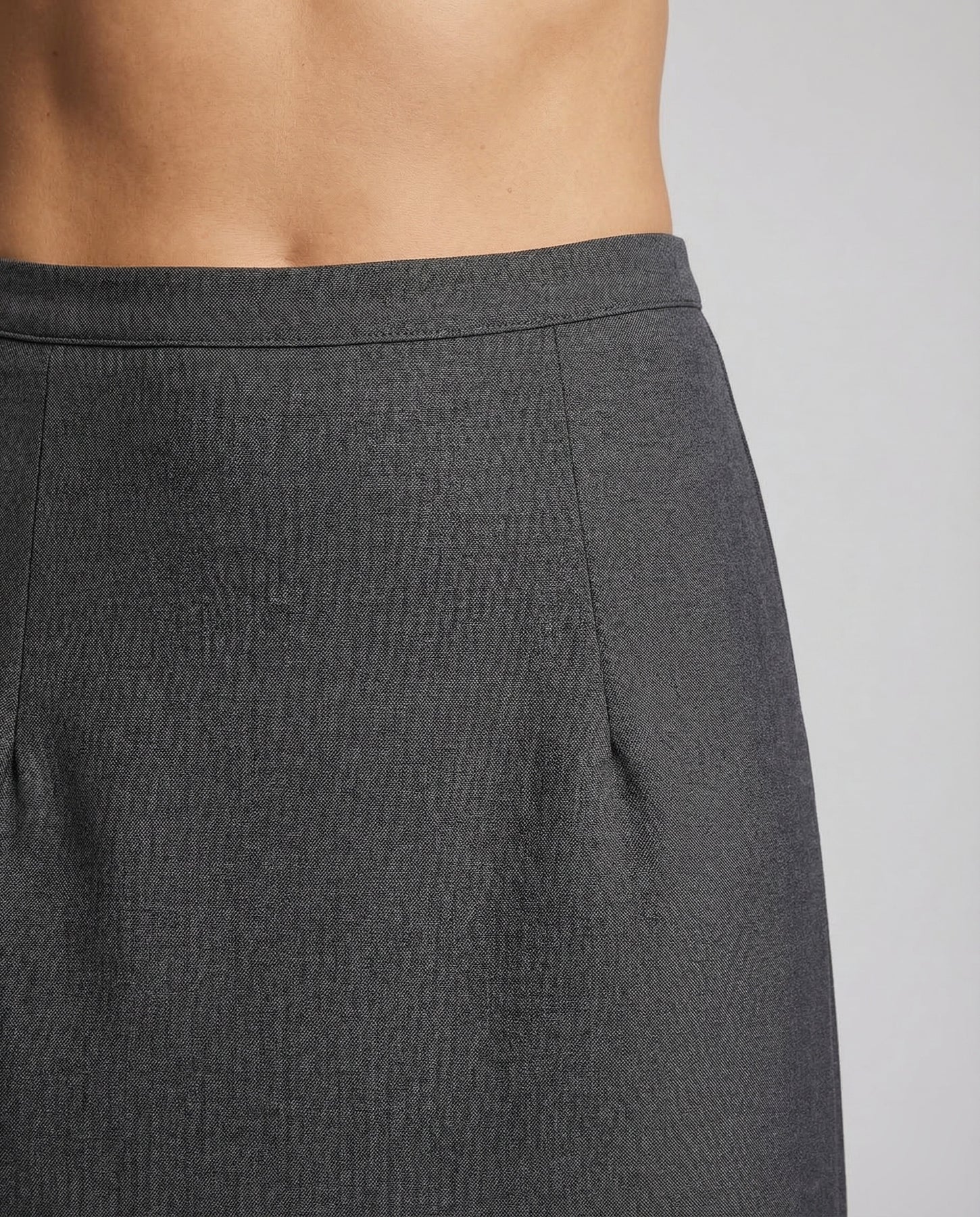 Lång kjol för dam med hög midja och rak form-Skirt for women-Fjallbarn