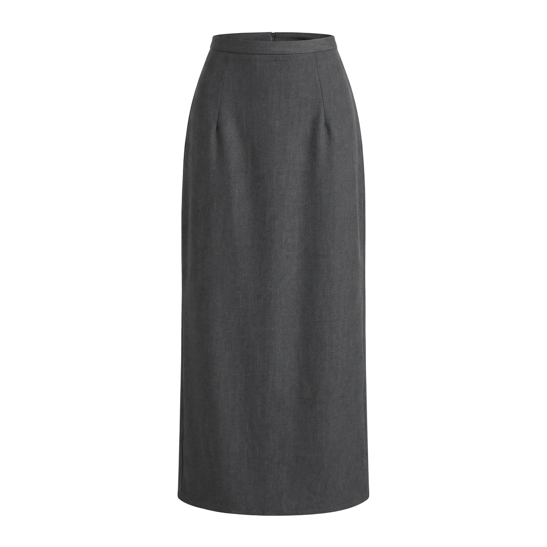 Lång kjol för dam med hög midja och rak form-Skirt for women-Fjallbarn