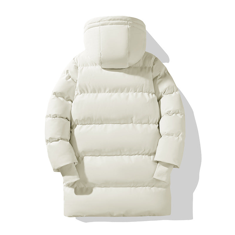 Lång pufferjacka för dam med huva-Jacket for women-Fjallbarn