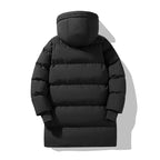 Lång pufferjacka för dam med huva-Jacket for women-Fjallbarn