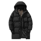 Lång pufferjacka för dam med huva-Jacket for women-Fjallbarn