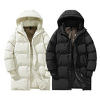 Lång pufferjacka för dam med huva-Jacket for women-Fjallbarn