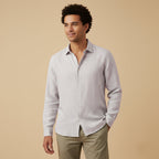 Långärmad linneskjorta för herr-Shirts for men-Fjallbarn