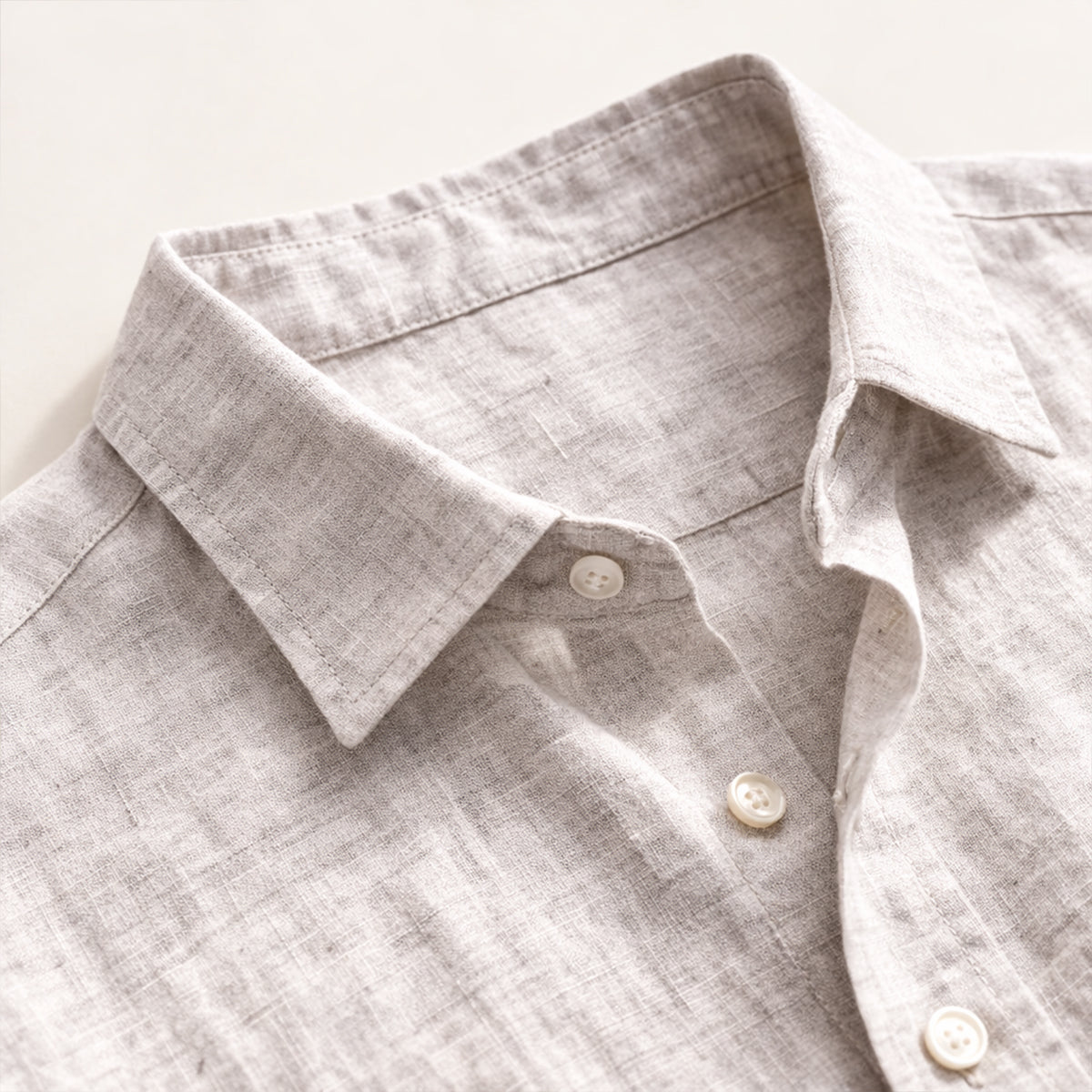 Långärmad linneskjorta för herr-Shirts for men-Fjallbarn