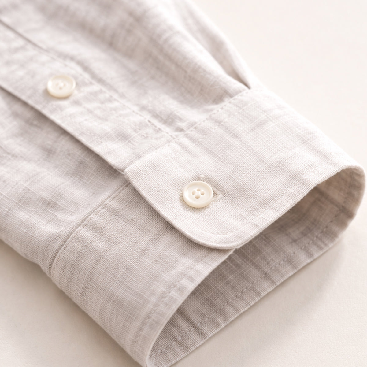 Långärmad linneskjorta för herr-Shirts for men-Fjallbarn