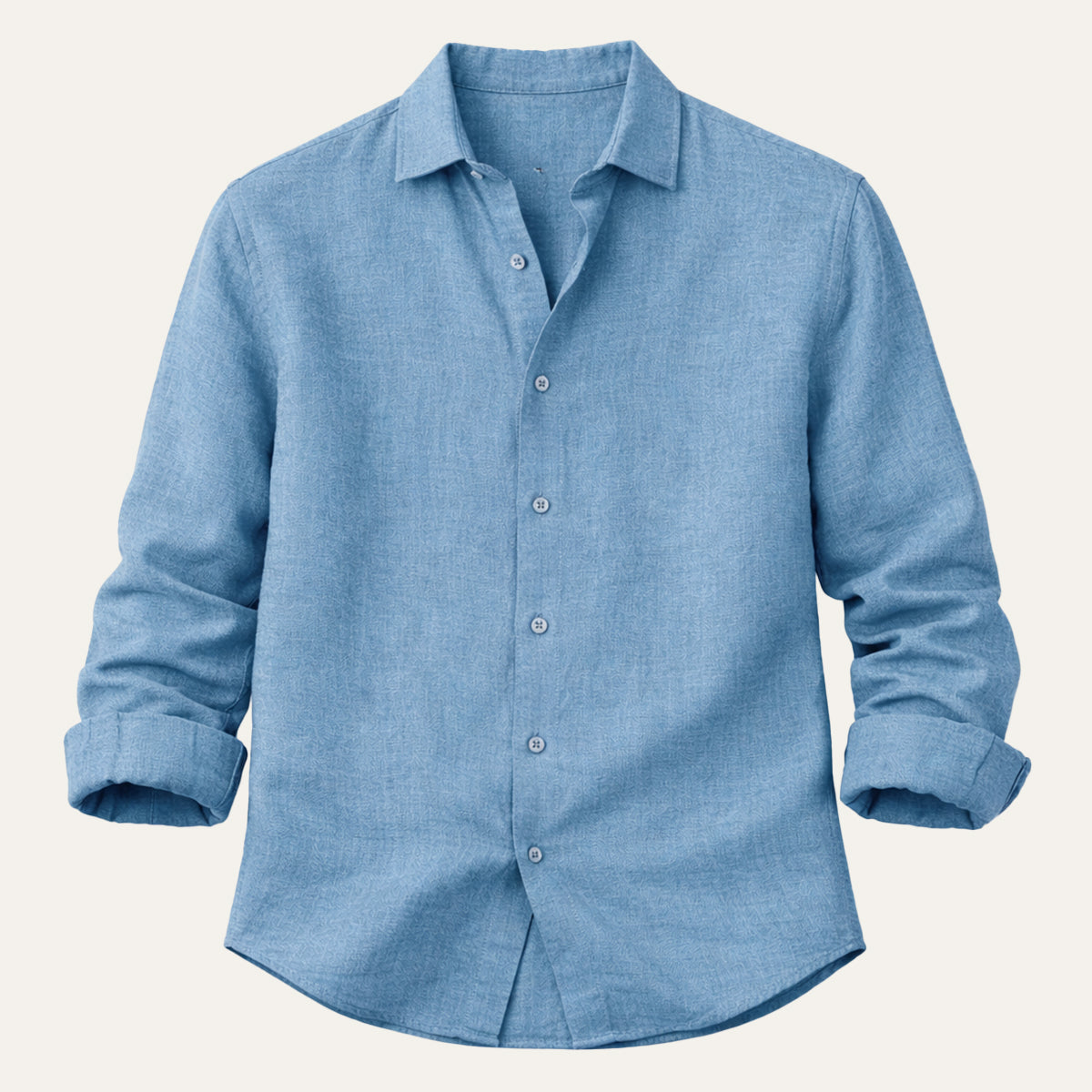 Långärmad linneskjorta för herr-Shirts for men-Fjallbarn
