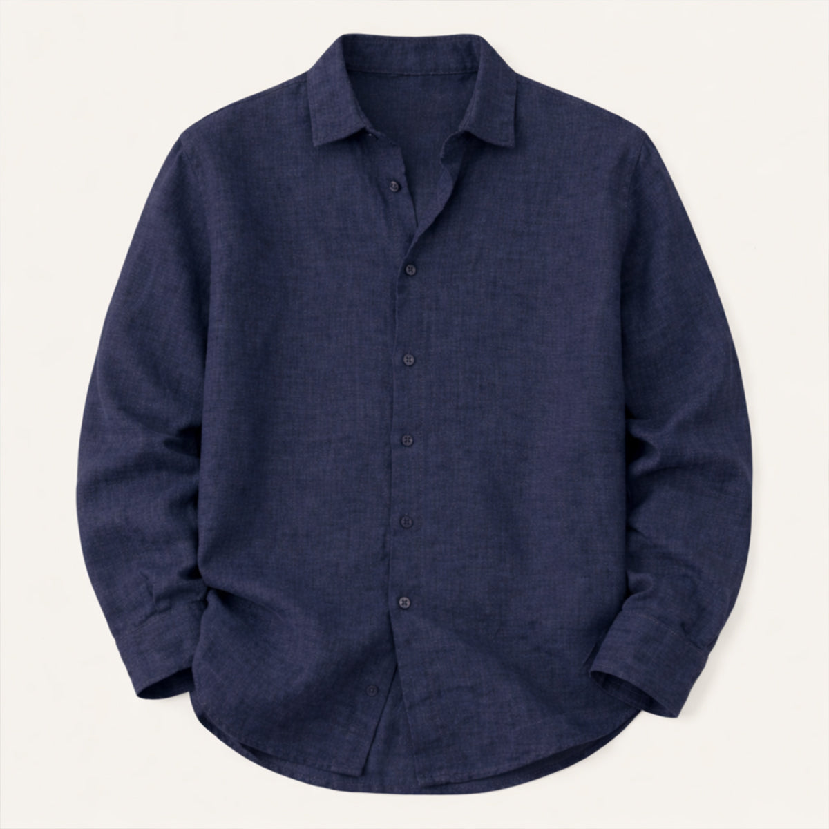 Långärmad linneskjorta för herr-Shirts for men-Fjallbarn