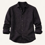 Långärmad linneskjorta för herr-Shirts for men-Fjallbarn