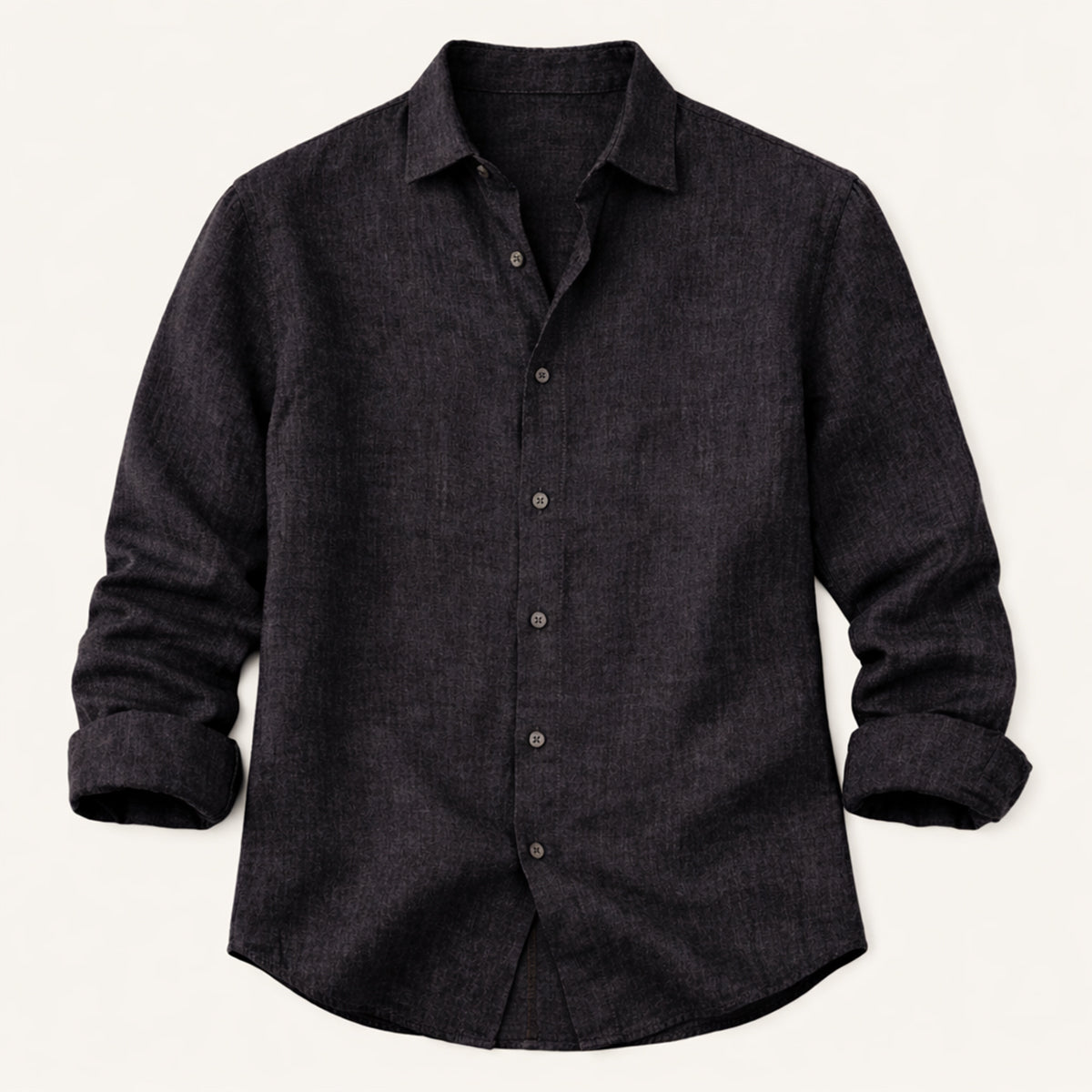 Långärmad linneskjorta för herr-Shirts for men-Fjallbarn