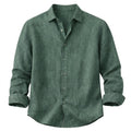 Långärmad linneskjorta för herr-Shirts for men-Fjallbarn