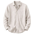 Långärmad linneskjorta för herr-Shirts for men-Fjallbarn