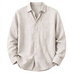 Långärmad linneskjorta för herr-Shirts for men-Fjallbarn