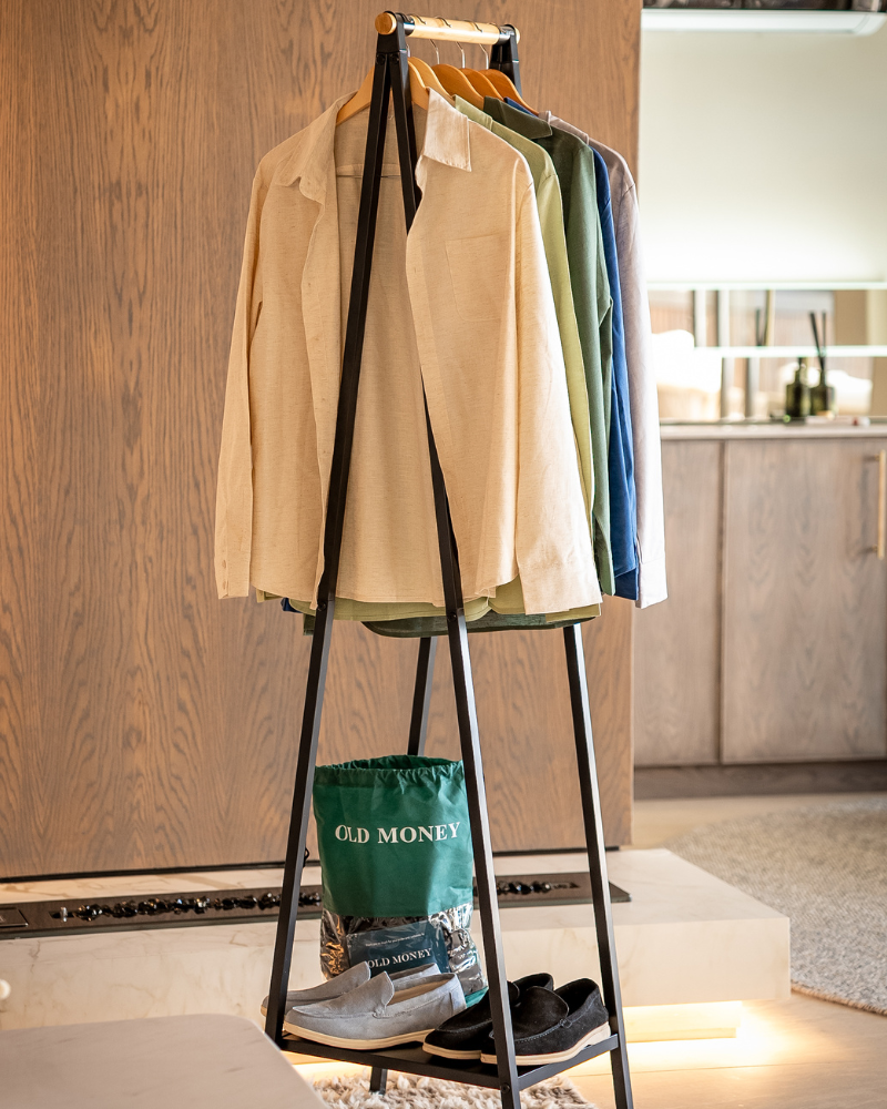 Långärmad linneskjorta för herr med ficka-Shirts for men-Fjallbarn