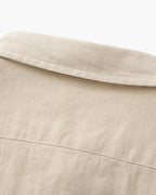Långärmad linneskjorta för herr med ficka-Shirts for men-Fjallbarn
