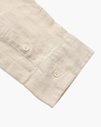 Långärmad linneskjorta för herr med ficka-Shirts for men-Fjallbarn