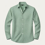 Långärmad skjorta med geometriskt mönster för män-Shirts for men-Fjallbarn