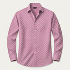 Långärmad skjorta med geometriskt mönster för män-Shirts for men-Fjallbarn