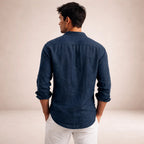 Långärmad skjorta med knappar för herrar-Shirts for men-Fjallbarn