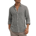 Långärmad skjorta med knappar för herrar-Shirts for men-Fjallbarn