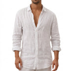 Långärmad skjorta med knappar för herrar-Shirts for men-Fjallbarn