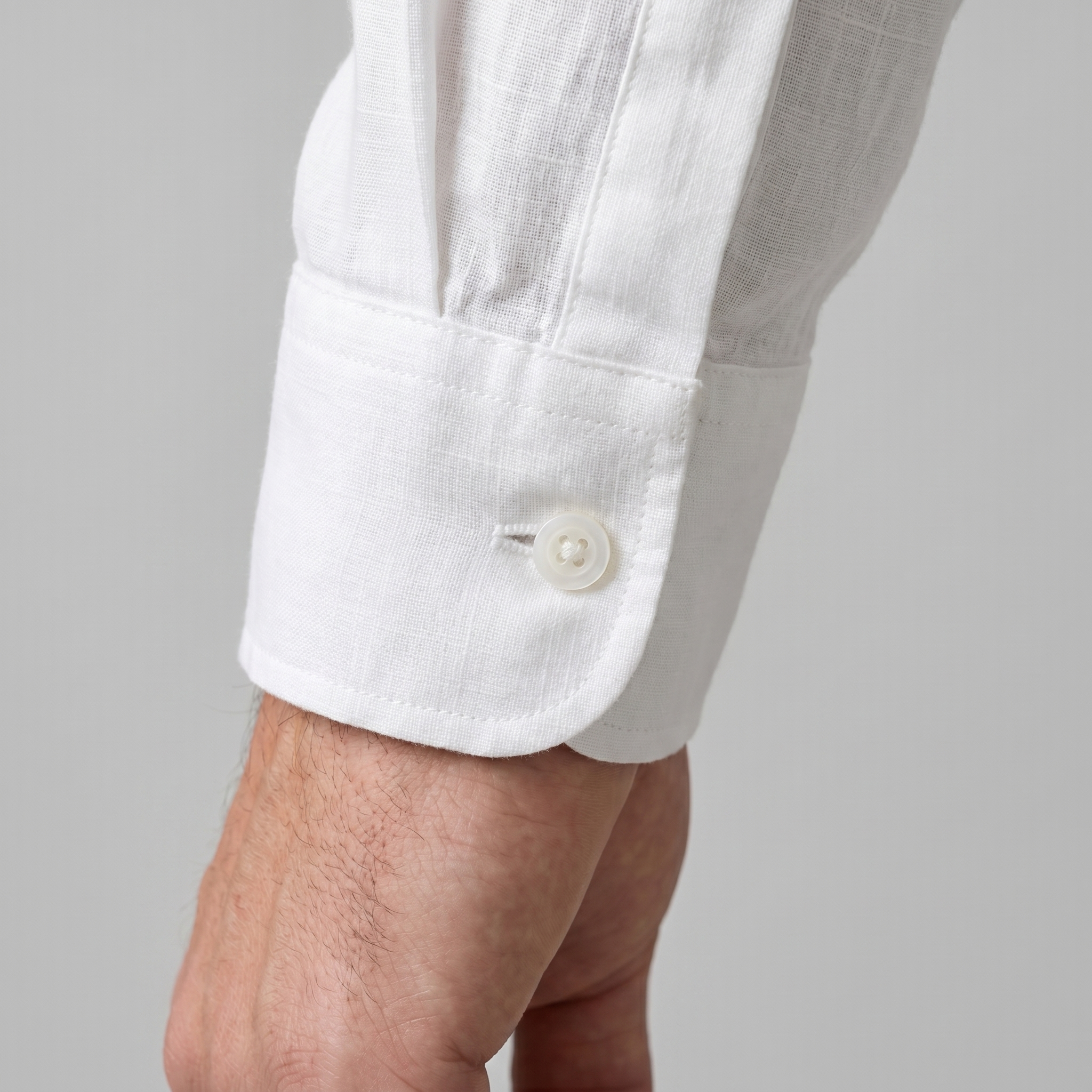 Långärmad skjorta med knappar för herrar-Shirts for men-Fjallbarn