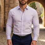 Långärmad skjorta med knappar för herrar-Shirts for men-Fjallbarn