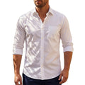 Långärmad skjorta med knappar för herrar-Shirts for men-Fjallbarn