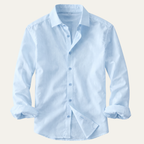 Långärmad skjorta med knappar för män-Shirts for men-Fjallbarn