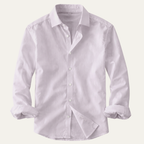 Långärmad skjorta med knappar för män-Shirts for men-Fjallbarn
