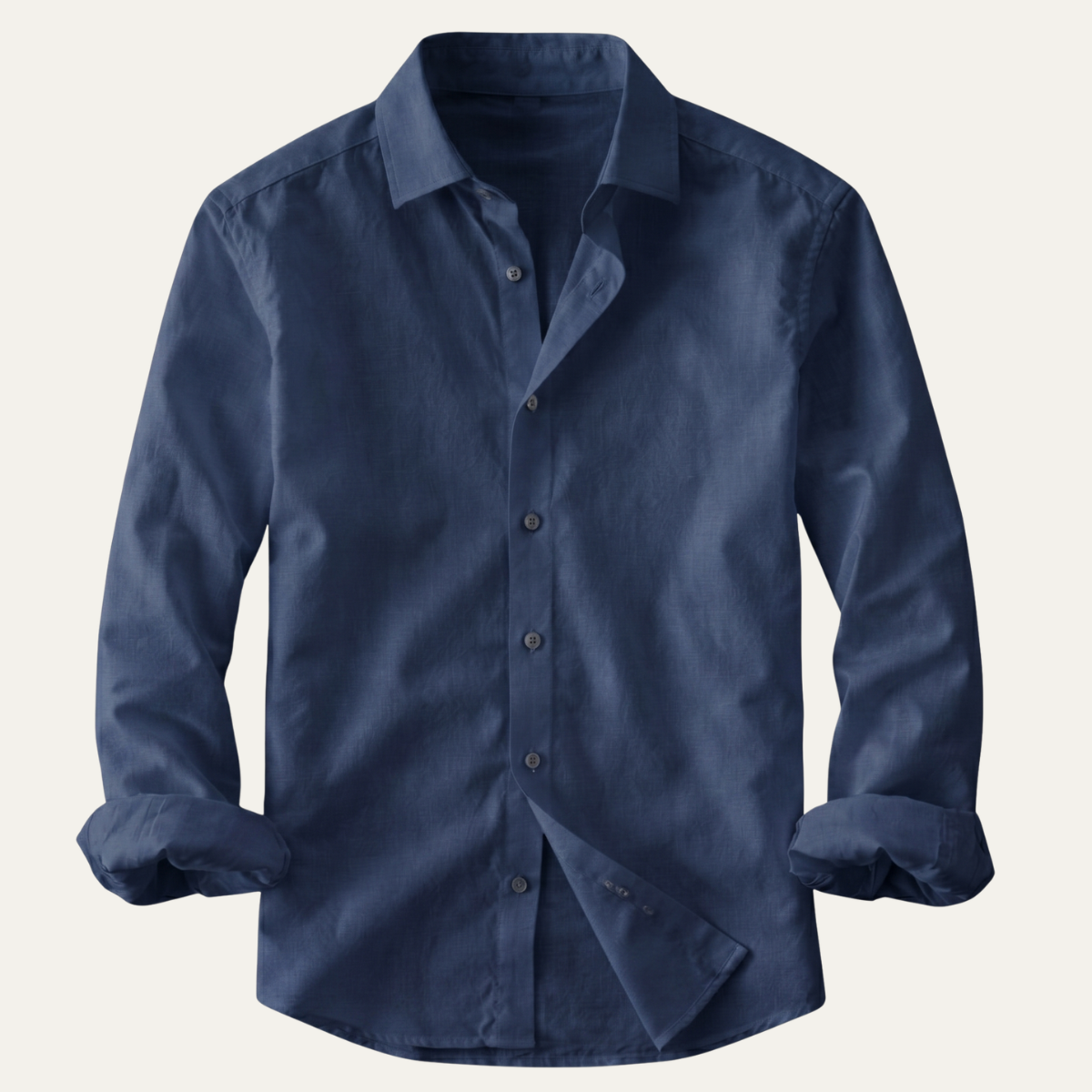 Långärmad skjorta med knappar för män-Shirts for men-Fjallbarn