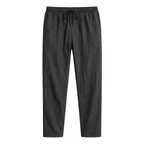 Linnebyxor med raka ben och dragsko för herr-Men Summer Pants-Fjallbarn